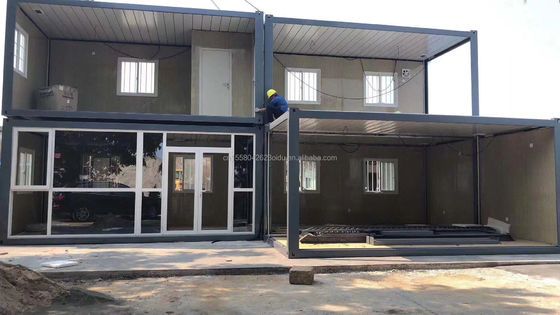 Acessível 20ft Knock Down Painel Sandwich Portátil Hotel Prefab Container Casa Modular com Alumínio Janela