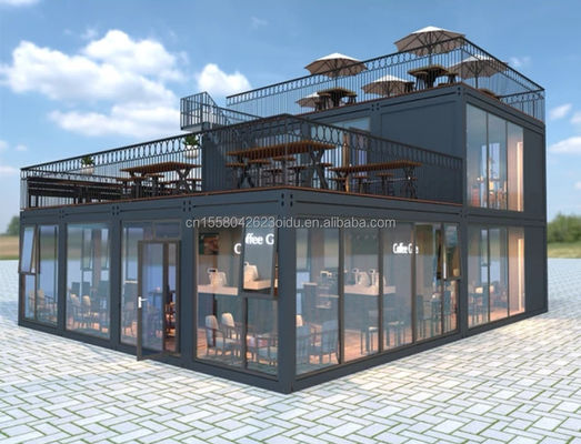 Acessível 20ft Knock Down Painel Sandwich Portátil Hotel Prefab Container Casa Modular com Alumínio Janela