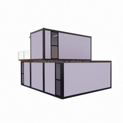 Casas de contêiner pré-fabricadas de luxo de 40 pés de design moderno com janelas de liga de alumínio e vida moderna