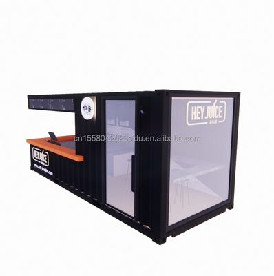 Long Beach Container Coffee Bar Container Bar com cor e parede personalizadas 50/75/100mm Wave Sandwich Panel