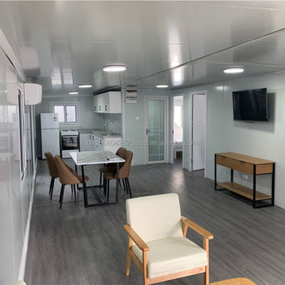 Estrutura de aço galvanizado flexível de 20 pés Casa de contêineres de transporte modificada para escritório doméstico e exterior