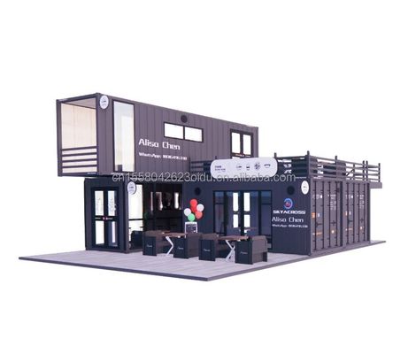 Casa de contêiner expansível com cores personalizadas e modelo 3D