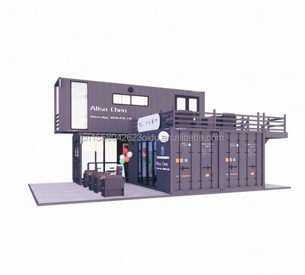 Casa de contêiner expansível com cores personalizadas e modelo 3D