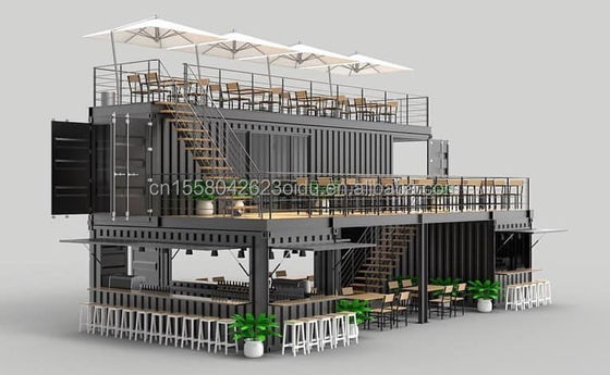Casa de contêiner expansível com cores personalizadas e modelo 3D