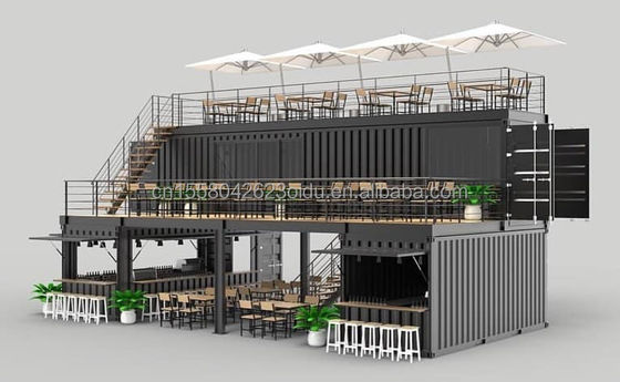 Casa de contêiner expansível com cores personalizadas e modelo 3D