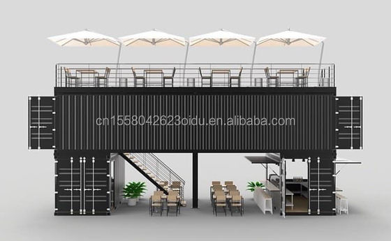Casa de contêiner expansível com cores personalizadas e modelo 3D