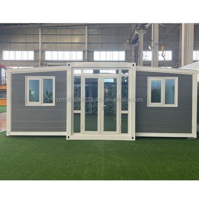 Cores personalizadas 40ft 20ft Container pré-fabricado Casa 3 quartos Móvel Foldable Expandível Painel Sandwich de Aço ao ar livre