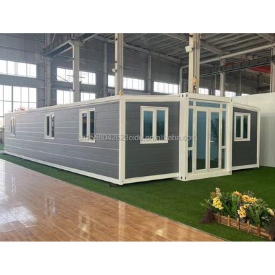 Cores personalizadas 40ft 20ft Container pré-fabricado Casa 3 quartos Móvel Foldable Expandível Painel Sandwich de Aço ao ar livre