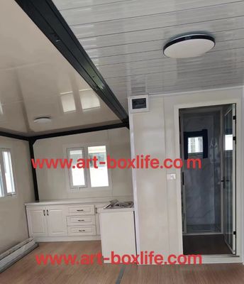Cores personalizadas 40ft 20ft Container pré-fabricado Casa 3 quartos Móvel Foldable Expandível Painel Sandwich de Aço ao ar livre