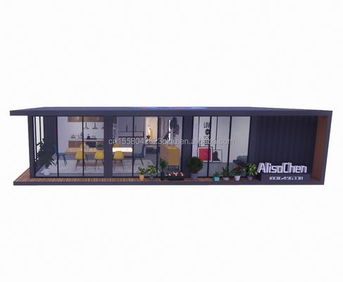 Solução de habitação familiar 20FT Combinação Container de embalagem plana com 2 quartos e 3 quartos estilo hotel