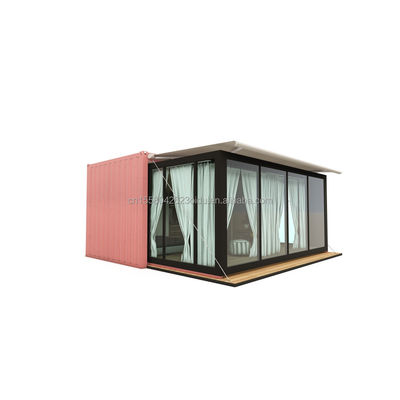 Casa de contêineres pré-fabricada de luxo de 20 pés, pronta para ser construída, com um pacote plano e um custo de envio personalizado.