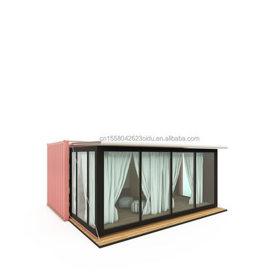 Casa de contêineres pré-fabricada de luxo de 20 pés, pronta para ser construída, com um pacote plano e um custo de envio personalizado.