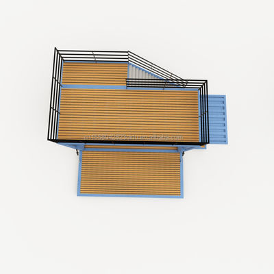 Casa de contêineres pré-fabricada de luxo de 20 pés, pronta para ser construída, com um pacote plano e um custo de envio personalizado.