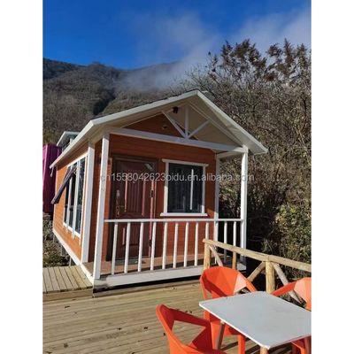 Modernos 2 quartos totalmente mobiliados pré-fabricados casa de jardim exterior móvel estrutura de aço expansível em cores personalizadas
