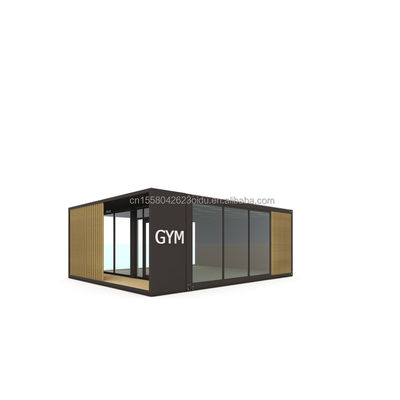 Sala pré-fabricada de luxo pré-fabricada Container Villa com parede 50/75/100mm Wave Sandwich Panel