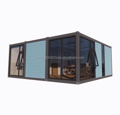 Casa de hotel pré-fabricada de construção rápida de 20 pés Casa de contêiner dobrável modular para acampamento e jardim dobrável
