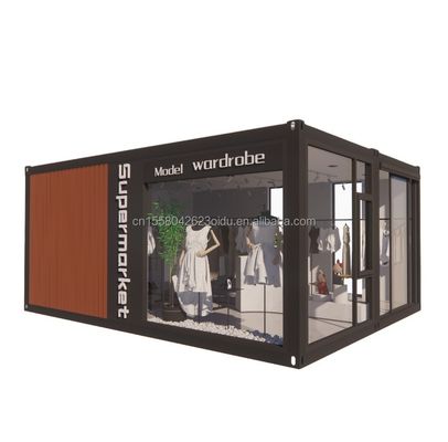 Mural 100mm Wave Sandwich Panel Hotel Container Store Personalizável Embalagem plana Instalação rápida Casa pré-fabricada