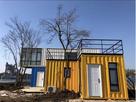 Casa de hotel pré-fabricada de construção rápida de 20 pés Casa de contêiner dobrável modular para acampamento e jardim dobrável