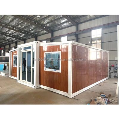 Janela de liga de alumínio Design moderno 40ft 20ft Container pré-fabricado móvel Casa de aço expansível e dobrável para o exterior