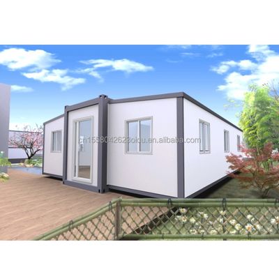 Janela de liga de alumínio Design moderno 40ft 20ft Container pré-fabricado móvel Casa de aço expansível e dobrável para o exterior