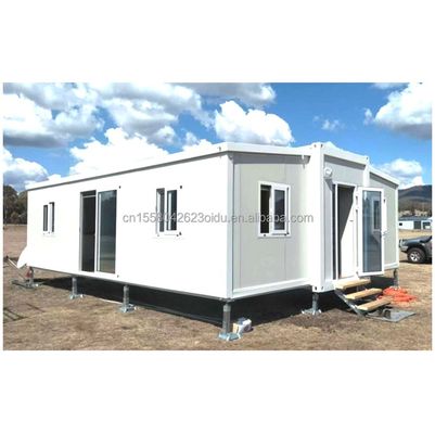Janela de liga de alumínio Design moderno 40ft 20ft Container pré-fabricado móvel Casa de aço expansível e dobrável para o exterior