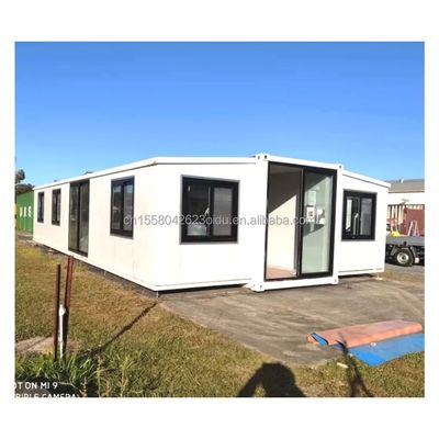 Janela de liga de alumínio Design moderno 40ft 20ft Container pré-fabricado móvel Casa de aço expansível e dobrável para o exterior