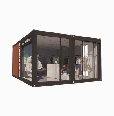 Mural 100mm Wave Sandwich Panel Hotel Container Store Personalizável Embalagem plana Instalação rápida Casa pré-fabricada