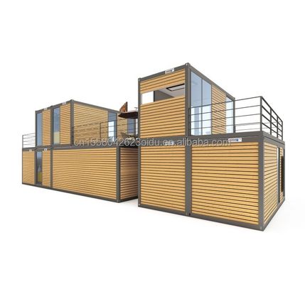 Design moderno 20ft ou 40ft Food Bar Café Supermercado Loja Container Loja Personalizável Pacote plano Casa pré-fabricada