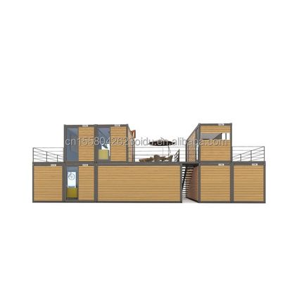 Design moderno 20ft ou 40ft Food Bar Café Supermercado Loja Container Loja Personalizável Pacote plano Casa pré-fabricada