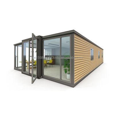 50/75/100mm Wave Sandwich Panel Casa de Contêineres Prefabricada Moderna Expansível de 3 Quartos para Hotéis