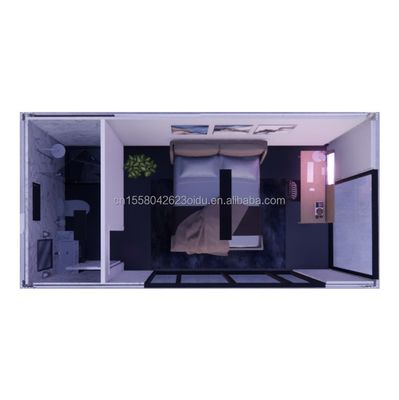 Família móvel modular personalizada de vidro exterior cabana de jardim de madeira Camping Hotel com janelas de liga de alumínio e Home Bar