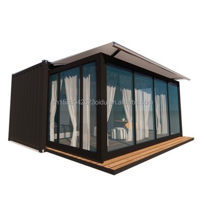 Parede 50/75/100mm Painel Sandwich de onda Luxo Modular Portátil Casa de Contêiner Prefabricada com Banheiro Design de Hotel Moderno