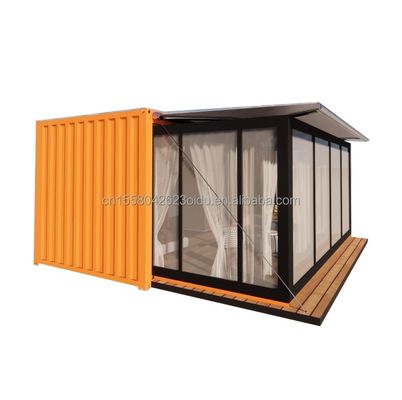 Parede 50/75/100mm Painel Sandwich de onda Luxo Modular Portátil Casa de Contêiner Prefabricada com Banheiro Design de Hotel Moderno