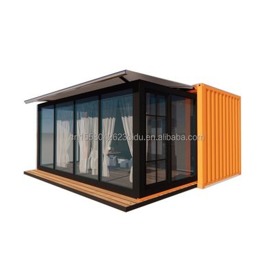 Parede 50/75/100mm Painel Sandwich de onda Luxo Modular Portátil Casa de Contêiner Prefabricada com Banheiro Design de Hotel Moderno