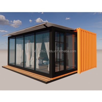 Parede 50/75/100mm Painel Sandwich de onda Luxo Modular Portátil Casa de Contêiner Prefabricada com Banheiro Design de Hotel Moderno