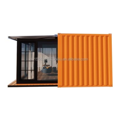 Parede 50/75/100mm Painel Sandwich de onda Luxo Modular Portátil Casa de Contêiner Prefabricada com Banheiro Design de Hotel Moderno