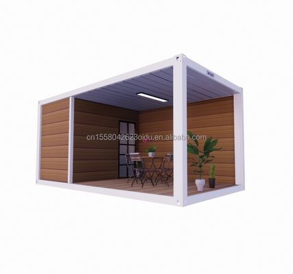 Estrutura de aço Quadro Soldado 20ft Flat Pack Container montado Casa móvel para hotel Casa de jardim simples e luxuosa