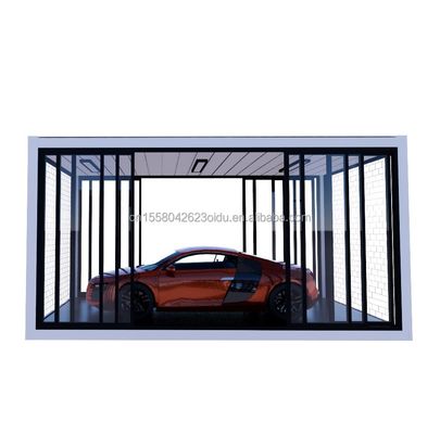 Crystal Glass Shop Design 20ft Casa móvel pré-fabricada com aço galvanizado curvado 180g e alumínio