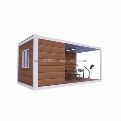 Estrutura de aço Quadro Soldado 20ft Flat Pack Container montado Casa móvel para hotel Casa de jardim simples e luxuosa