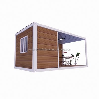 Estrutura de aço Quadro Soldado 20ft Flat Pack Container montado Casa móvel para hotel Casa de jardim simples e luxuosa