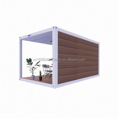 Estrutura de aço Quadro Soldado 20ft Flat Pack Container montado Casa móvel para hotel Casa de jardim simples e luxuosa