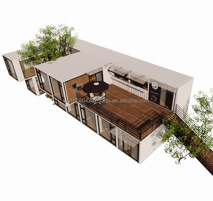 Container Casa Móvel Escola Cafeteria Embalagem plana com cor e design personalizados