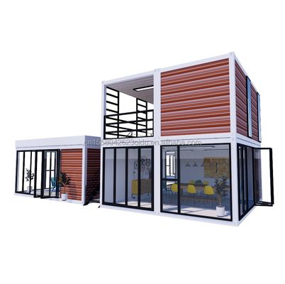 20ft Portable Kiosk Modificado Prefab Modular Loja de Café Container de Envio Bar Casa pequena 3 quartos projetados para Hotel