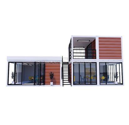 20ft Portable Kiosk Modificado Prefab Modular Loja de Café Container de Envio Bar Casa pequena 3 quartos projetados para Hotel