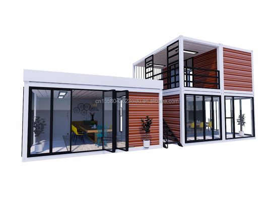 20ft Portable Kiosk Modificado Prefab Modular Loja de Café Container de Envio Bar Casa pequena 3 quartos projetados para Hotel