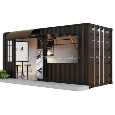 Loja Pop Up de cor personalizada Container Bar Food Stop Loja de roupas Loja de moda Loja de café portátil Loja de café Loja de design moderno