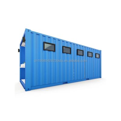 Contêiner de embalagem plana de design moderno para o público em 20ft Mobile Trailer Banheiro de acampamento e além da sua imaginação