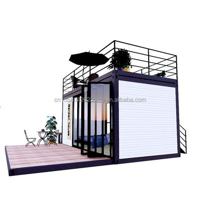 Casas de contêiner de luxo Apartamentos pré-fabricados modernos Villas e cabanas de madeira