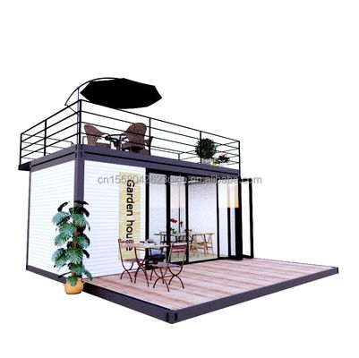 Casas de contêiner de luxo Apartamentos pré-fabricados modernos Villas e cabanas de madeira