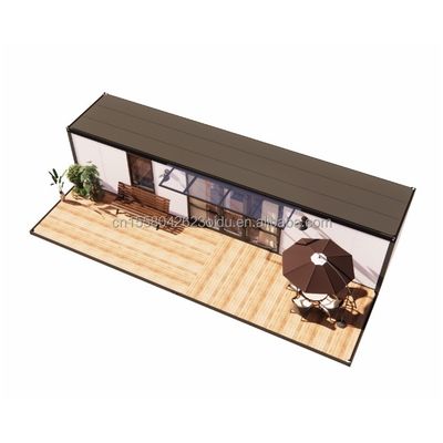 Tubos quadrados de aço galvanizado usados em casa de contêineres portátil de 20FT 40FT de design moderno para o exterior